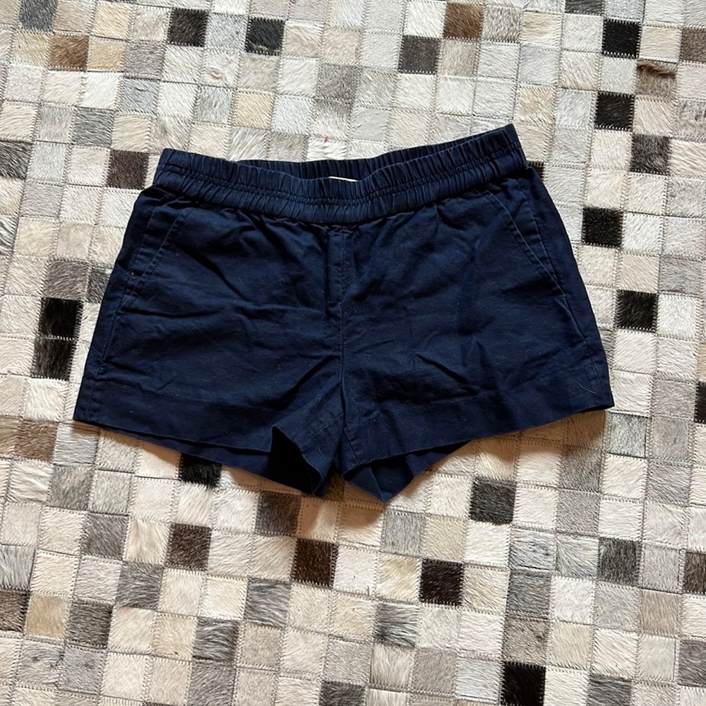 Navy blue shorts, 0, J. Crew